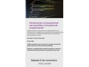 Pensamiento computacional sin pantallas  Chafaris